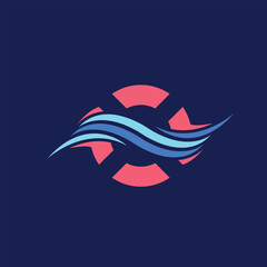 sea abstract logo modern style