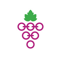 wine abstract logo modern style