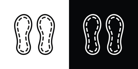 Soles icon set in line.