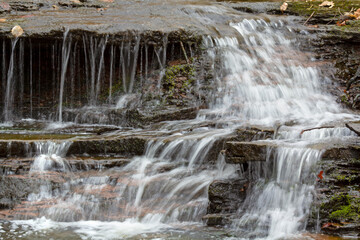 Little Wadsworth Falls in Middlefield, Connecticut in springtime.