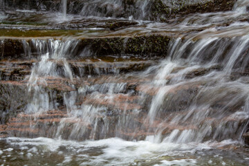 Little Wadsworth Falls in Middlefield, Connecticut in springtime.