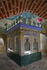 A view of the Imamzadeh Ibrahim Mosque and Tomb in Ganja, Azerbaijan