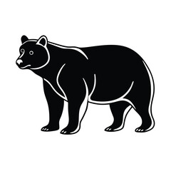Fototapeta premium BEAR silhouette design for market and brands