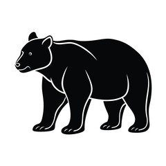 Fototapeta premium BEAR silhouette design market and brands