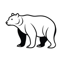 Obraz premium BEAR silhouette design market and brands