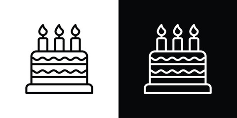 Cake birthday icon