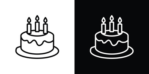 Cake birthday icon