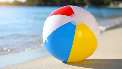 Obraz premium beach ball on the beach