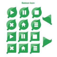Obraz premium Button Icon Set