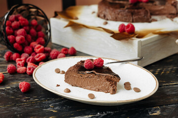 delicate creamy Basque cheesecake
