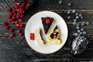 delicate creamy Basque cheesecake