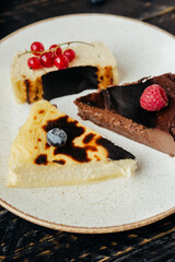 delicate creamy Basque cheesecake