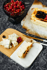 delicate creamy Basque cheesecake