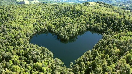 Heart lagoon Laguna corazon en Chile