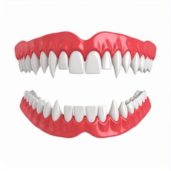 Obraz premium 3D Render of Human Teeth and Gums