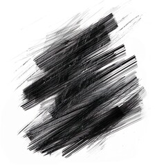black graphic strokes on white background. Graphics, background, creativity.