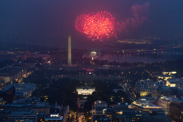 Fireworks over the White House, Washington DC