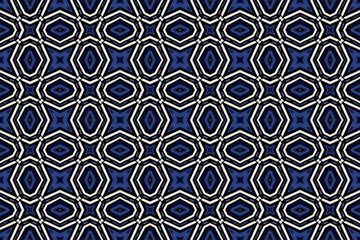 Seamless Fashion Shape Texture Digital Graphic Symmetric Geometric Fabric Wallpaper Visual Template Perspective Endless Interior Background Cloth Decoration Textile Art Tile Design Luxury Pattern.