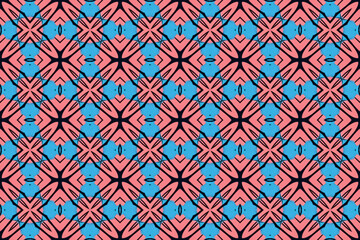 Seamless Graphic Shape Fashion Art Template Geometric Endless Texture Tile Symmetric Interior Design Cloth Perspective Background Digital Wallpaper Visual Fabric Luxury Decoration Textile Pattern.