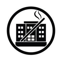 No Incense Burning in Building Circle Icon
