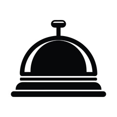 Hotel service bell icon simple vector illustration