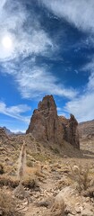Fototapeta premium Tenerife panorama landscape,beautiful nature view mountains from hiking trips on Tenerife island, Canary Islands Spain