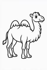  a happy camel with two humps Generative AI