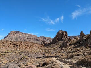Obraz premium Tenerife panorama landscape,beautiful nature view mountains from hiking trips on Tenerife island, Canary Islands Spain
