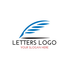 Fototapeta premium letters writing logo design vector 