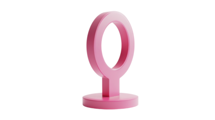 Female gender symbols girl or women sign on white background