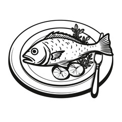 Fototapeta premium Elegant Plate Setting with Cutlery for Fine Dining Restaurants and Culinary Cuisines