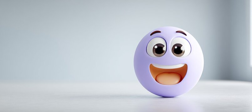 Happy Face Emoji Illustration for Social Media Humor and Joyful Communication Designs, Cute Style