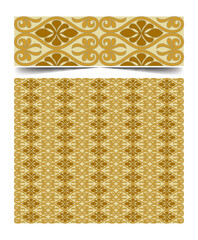 Seamless moroccan pattern background with flowers illustration clip-art