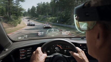 Immersive Racing: VR Driving Experience on the Track