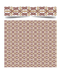 Seamless moroccan pattern background with flowers illustration clip-art