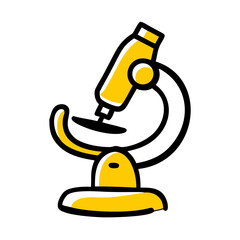 Microscope on transparent background for web and graphic design for Web and Graphic design