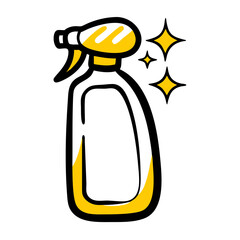 Mirror cleaning spray on transparent background for web and graphic design for Web and Graphic design