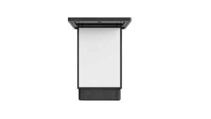 Blank billboard, isolated on transparent background 