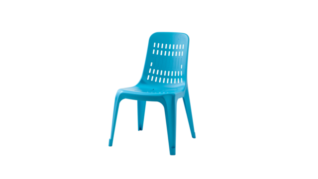 blue plastic comb, isolated on transparent background 