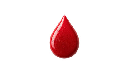 Obraz premium red blood drop isolated on transparent background png