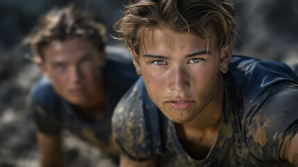 Faces of determination in an intense obstacle course