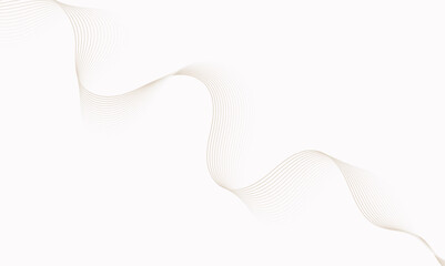 grey and soft brown Elegant wavy lines on a white background. Abstract design with flowing curves, modern decoration, graphic design, or a minimalist backdrop.	