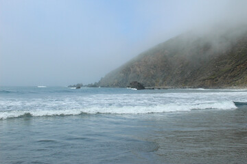 surfing in the ocean