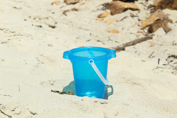 beach bucket and spade