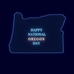 Happy National Oregon Day Card