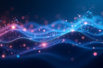 Obraz premium abstract technology particles mesh background 