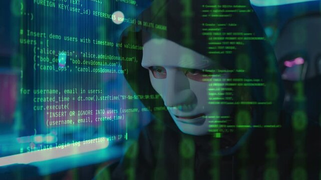 Hacker security code in cyberspace programming innovation network cyber developer coding