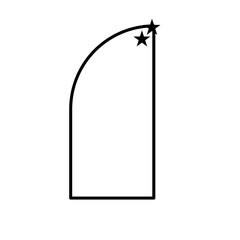 acid sparkle Monoline frame 
