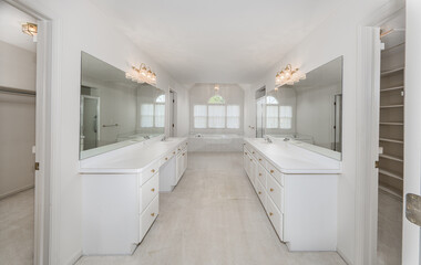 bathroom has been updated with a new vanity new tile and new fixtures installed by a professional