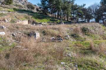 Ruins at archaeological area of Philippi, Greece